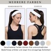 Generisch Elastic Sports Headbands, Soft Elastic Headband, Non-Slip Sweat Headbands,