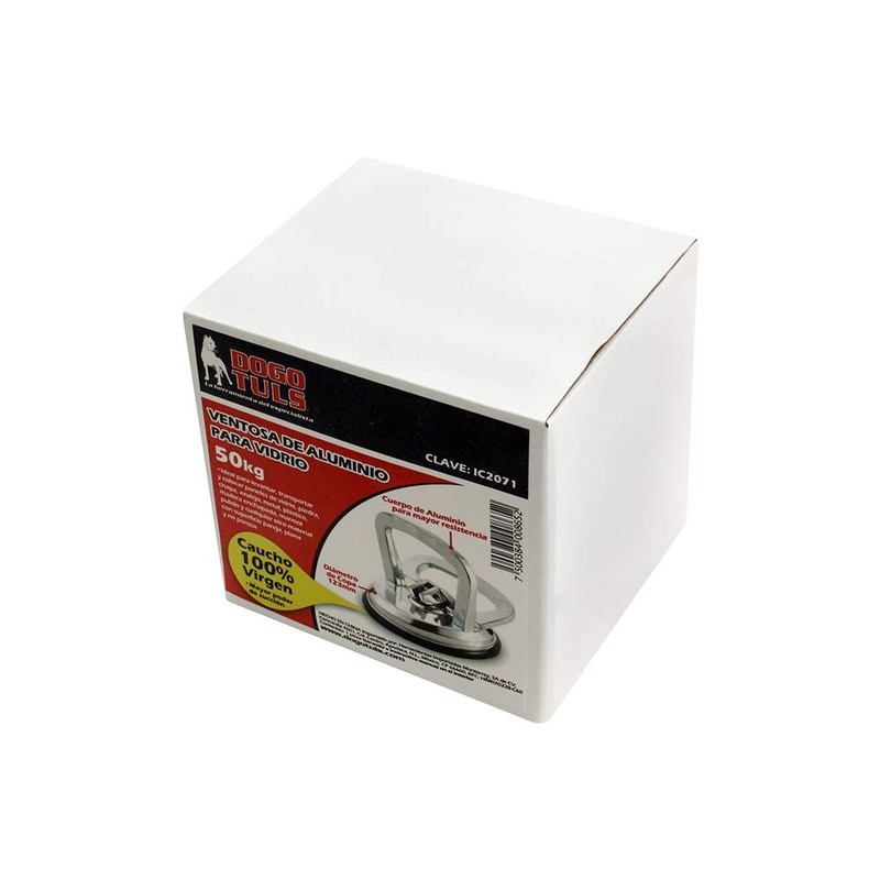 DOGOTULS IC2071 Ventosa De Aluminio Sencilla 50Kg 123Mm Sencilla