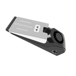 STOBOK 3pcs Door Stopper Alarm Smart Anti-Theft Device for Home Security Heavy-Duty Door Stop Sensitivity Control for Use Black