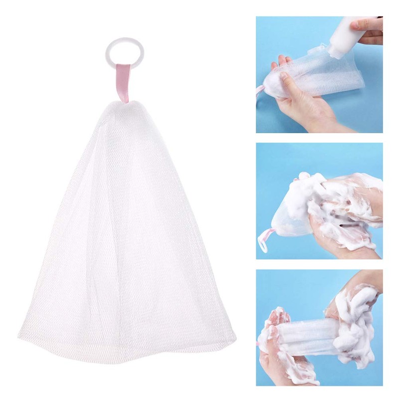 popluxy Frothing Net Soap Net Facial Cleaning Net Soap Net