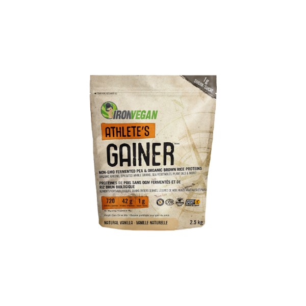 Iron Vegan Athlete's Gainer (Natural Vanilla) - 2.5kg
