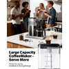 SHARDOR 8-Cup Drip Coffee Maker with Reusable Filter and Glass