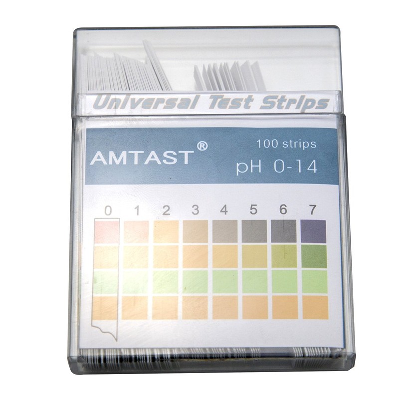 AMTAST Universal pH Paper Strips 0-14 Test Paper Tires for