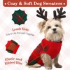 Kuoser Dog Sweater Pullover Knitwear, Dog Christmas Sweaters Classic Plaid