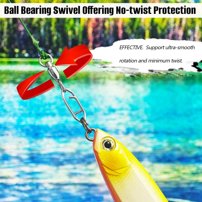 TOKUTSURI Quick Change Clips Speed Clips Fishing Swivels Snaps Crankbait