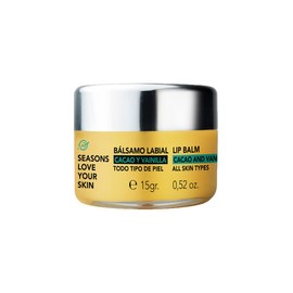Seasons Love Your Skin Balsamo Labial Filtro Solar, Sabor Cacao y Vainilla, 15 g