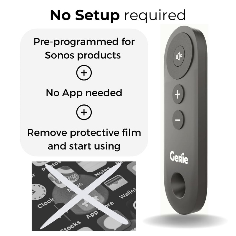 Remote Control Compatible with Sonos Arc, Arc SL, Beam (Gen