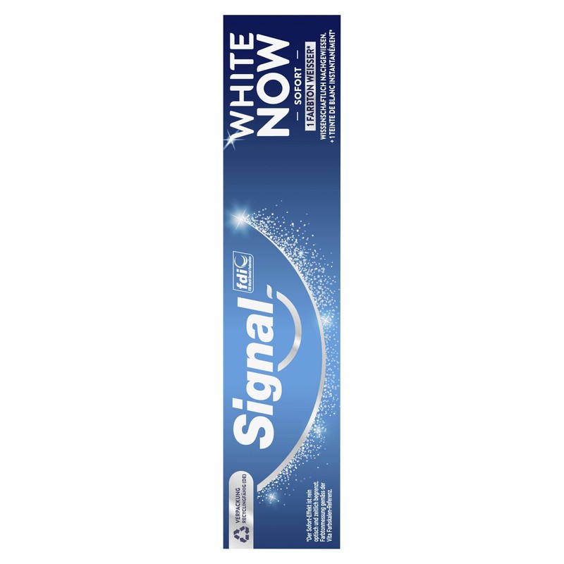 Signal White Now Toothpaste for Immediately 3x Whiter Teeth and