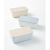 BRUNO RBHK012-BL Yamanaka Lacquer Bi-Color Lunch Box, Blue, No Size