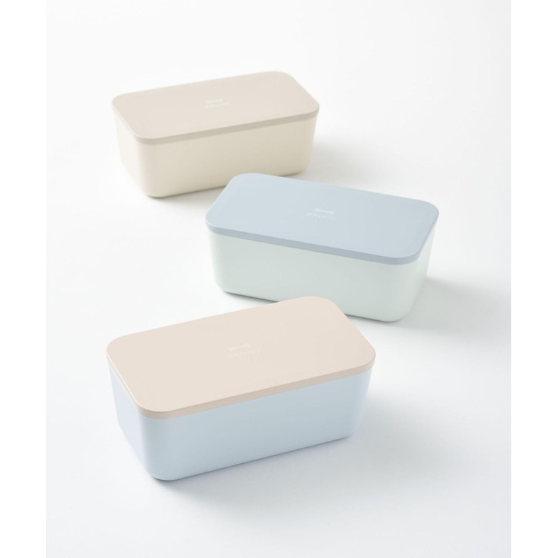 BRUNO RBHK012-BL Yamanaka Lacquer Bi-Color Lunch Box, Blue, No Size