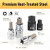 107-Piece Master Torx & Allen Bit Socket Set, S2 Steel,