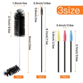 Hummingbird Feeder Cleaning Brushes, 21 Pieces 3 Size Hummingbird Feeder Parts, Double Headed Hummingbird Feeder Brushes for Cleaning Hummingbird Feeder Bottle and Hole