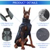 Reversible Waterproof Dog Coat with Removable Harness Design and Folded
