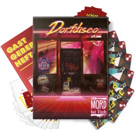 Mord bei Tisch Crime Dinner for Home - 4 to 6 People - The Village Disco Case - The Crime Game from 16 Years - Ideal as a Crime Dinner for a Murderous Dinner Party