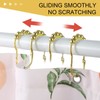Shower Curtain Rings, SUTINE Shower Curtain Hooks, Wide Snap Shower