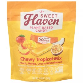 Haven Sweet Haven Candy Chewy Tropical Pouch 4.44 oz (Pack of 6)