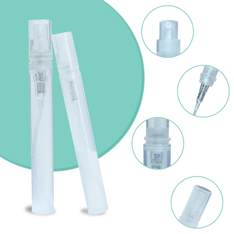 Gallipower 16 Pcs 5ml Mini Clear Plastic Spray BottleEmpty, Small