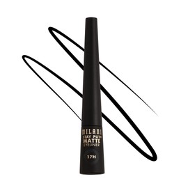 Milani Stay Put Matte 17HR Liquid Eyeliner - Black Matte (0.09 Fl. Oz.) Vegan, Cruelty-Free Liquid Eyeliner - Line & Define Eyes with High Pigment Shades for Long-Lasting Wear