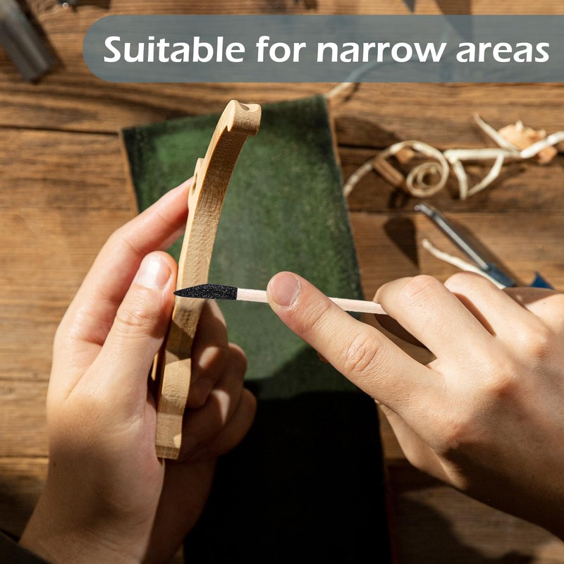 Sanding Sticks 50 Pcs, Double-Ended Sanding Tools for Wood &