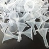 GXXMEI 120pack Mini Clear Plastic Funnel Little Small Funnel Set