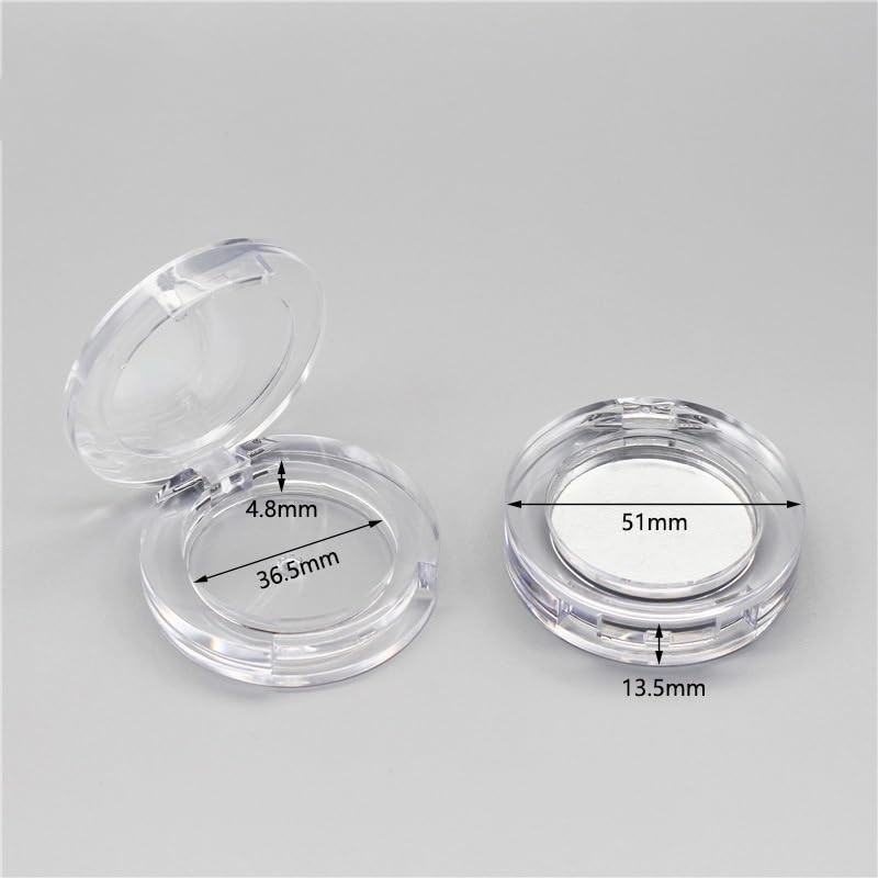seimeinoki Eye Shadow Case, Empty 1 Color Storage, Round Makeup