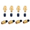 8 Pcs Schrader Valve Adapters, 1/4" NPT Male Tank Valve