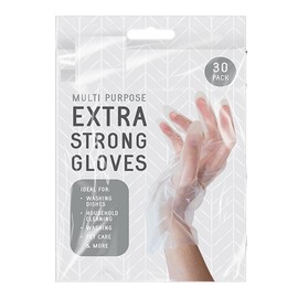 Zale Yardley Disposable Gloves, 30Pcs Strong Gloves, Multi-Purpose, Powder Free, Extra Strong Blue Non-Sterile Ambidextrous Comfortable Gloves