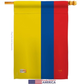 Nationality Ecuador Garden House Flags Set Regional Nation International World Country Particular Area Small Decorative Gift Yard Banner Made in USA 28 X 40