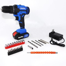 Cordless Drill Set Power Electric Drill Impact with 21V Battery&Fast Charger,29 Pcs Drill Kits Included,25+1 Torque Setting,LED Light 3/8 inches Chuck 2 Speed Drill Driver for for Home DIY Project