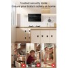 Fridge Lock Refrigerator Lock for Kids with Keys Childproof Combination