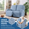 TAOCOCO Recliner Loveseat Cover, Stretch Jacquard Reclining Loveseat Cover Furniture