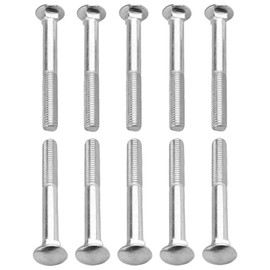 cyclingcolors 10x Schlossschrauben Flachrundschrauben mit Vierkantansatz DIN 603 Edelstahl A2 Flachrundkopf Pilzschraube Metrisch, M12x30mm (Gewindelänge=21mm)