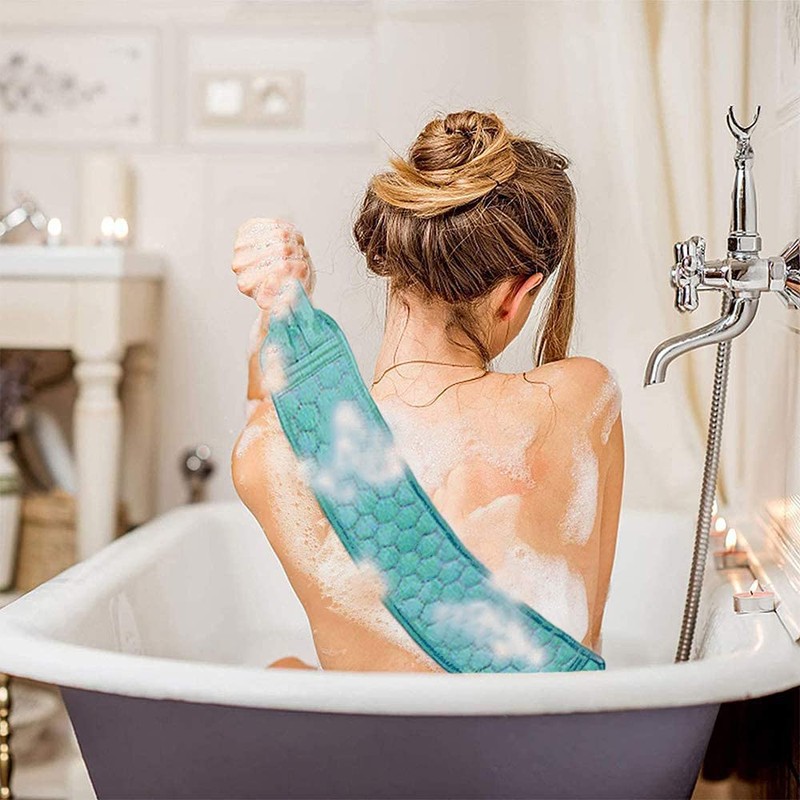 Yuka Washing, Rubber Back Scrub, Mud Gloves, Avalanched, Double-sided Use,