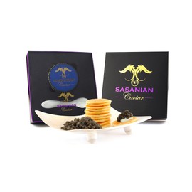 GUARANTEED OVERNIGHT! 1oz Royal Imported Osetra GIFT BOX + FREE Mother of Pearl Spoon & Blini