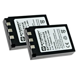 Synergy Digital Digital Camera Batteries, Compatible with Digipower BP-OL10P Digital Camera Batteries (li-ion, 3.7V, 1090 mAh), Set of 2