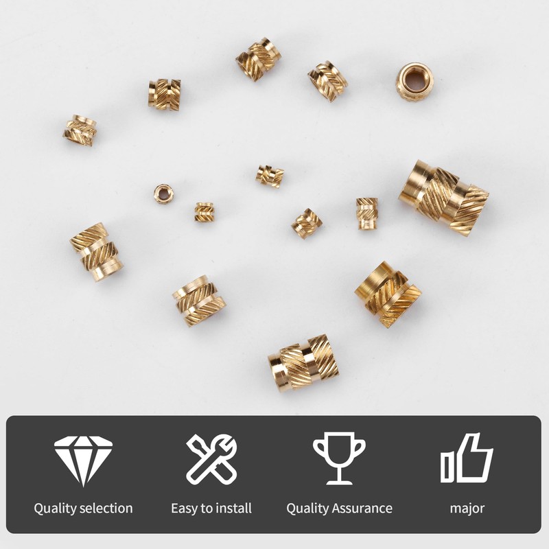 Threaded Insert Set of 300 Insertion Nuts PP Box with