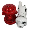 Peeing Dalmatian With Fire Hydrant Ceramic Salt Pepper Shaker Magnetic