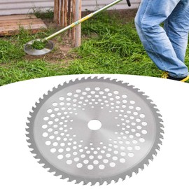 60 Teeth Circular Saw Blade High Speed Steel Wheel Disc for Strimmer (Silver, 255mm x 25.4mm x 60mm) 255mm