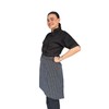Zittro Medio Mandil/Delantal Chef (Negro con blanco, Mediano)