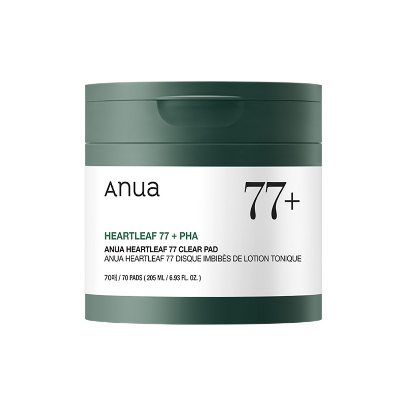 Anua Houttuynia cordata 77 clear pads, 70 sheets, soothing hypoallergenic