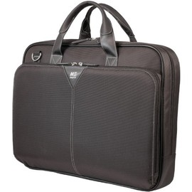 Mobile Edge Black Select Nylon Laptop Briefcase 16 Inch PC and 17 Inch Mac, for Men,Women, Business,Students MEBCNS1