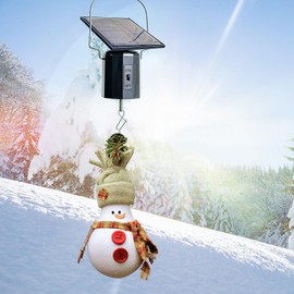 Eiryhope Solar Powered Wind Spinner Motor, Revolving Solar Energy Motor Hanging Display Wind Spinners Wind Chimes Sun Catchers, Ornament Rotating Motor for Patio Lawn Garden Decoration Outdoor Decor