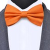 MAIANY Men's Bow Tie Black/Red: Pre-Tied Bow Tie with Adjustable