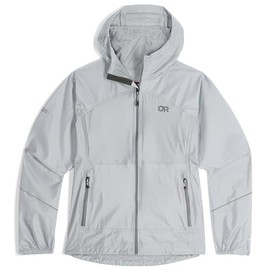 Outdoor Research Women's Helium Rain Jacket, Titanium, M