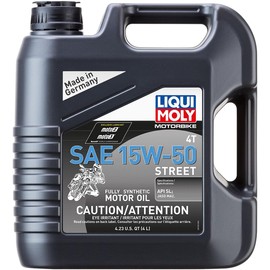 Liqui Moly Motorbike 4T SAE 15W-50 Street | Full Synthetic Motor Oil | 4 Liter | SKU: 20060