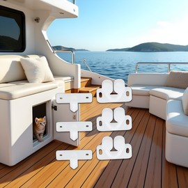3Pcs White Marine Boat Ball Catch Door Cupboard Spring Back Plates Roller Latch Plastic Catches Cabinet Hardware Tools and Home Improvement