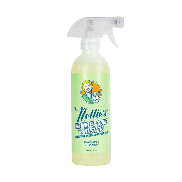 Nellie's Wrinkle-B-Gone - Plant-Based Clothing Static & Wrinkle Remover -