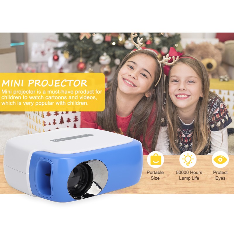 DR‑860 Mini Projector LED Portable Projector 1080P HD Multimedia Interface