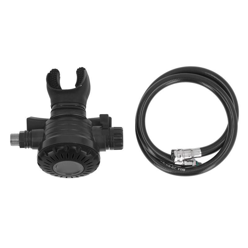Scuba Breathing Secondary Valve with Medium Pressure Tube Adjustable Diving