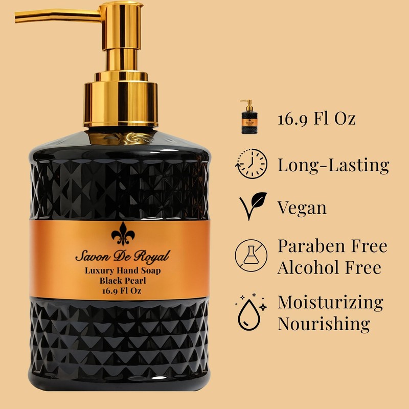 Savon De Royal Luxury Liquid Hand Soap, Vanilla - Orange